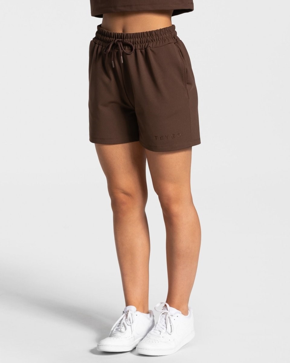 TEVEO Charming Oversized Shorts Braun | ULBQ93146