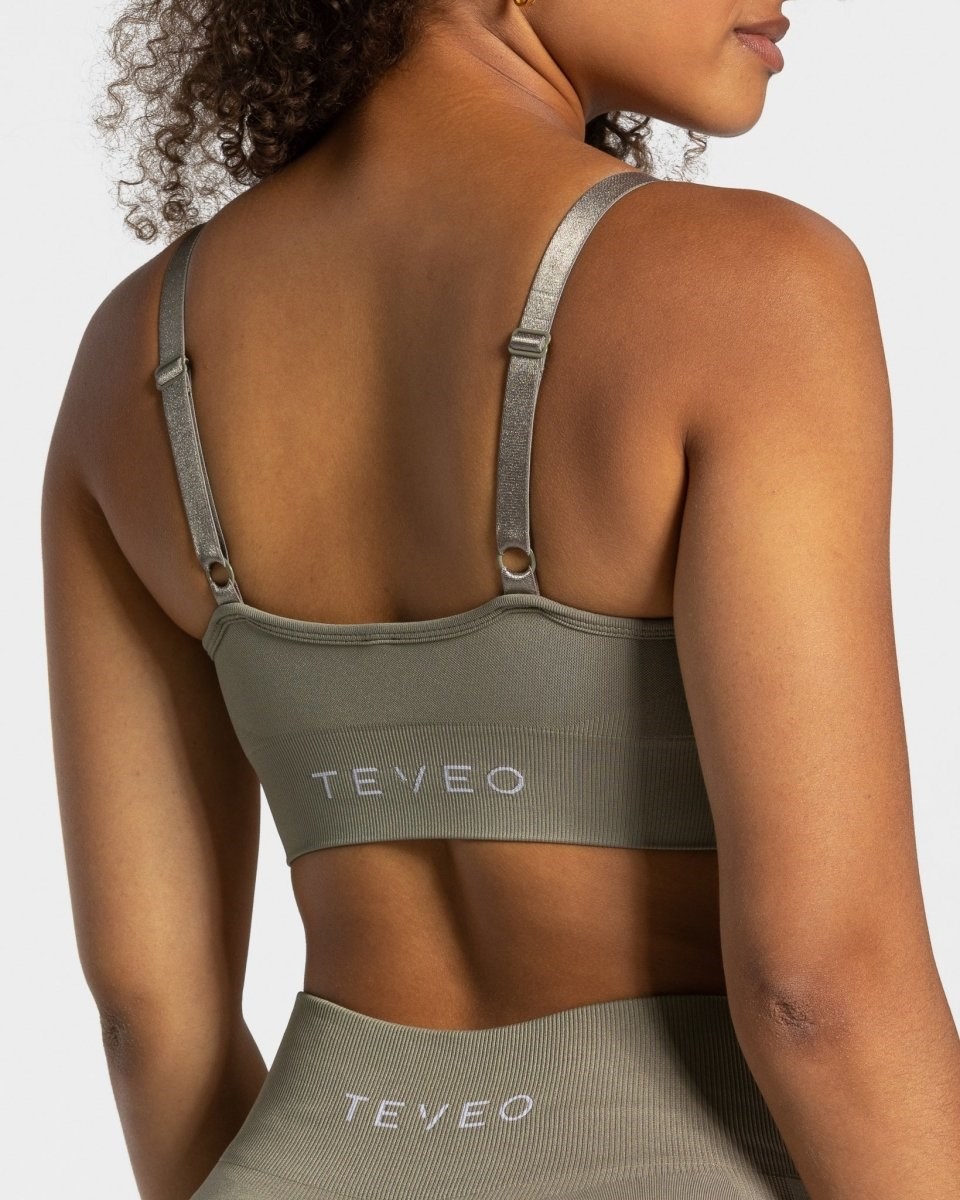 TEVEO Charming Scrunch Bh Khaki | YVZQ29674