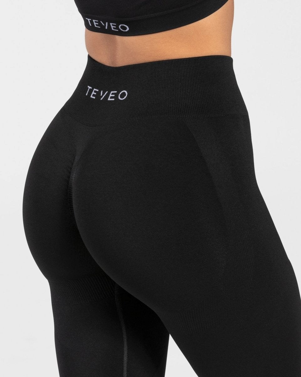 TEVEO Charming Scrunch Leggings Schwarz | OPWS23175