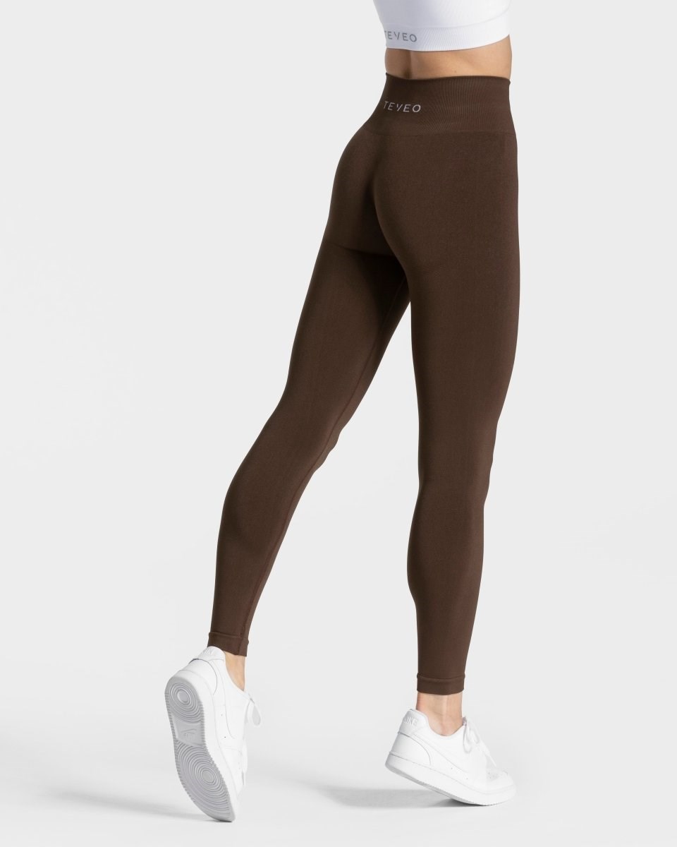 TEVEO Classy Leggings Dunkelbraun | YPXV52943