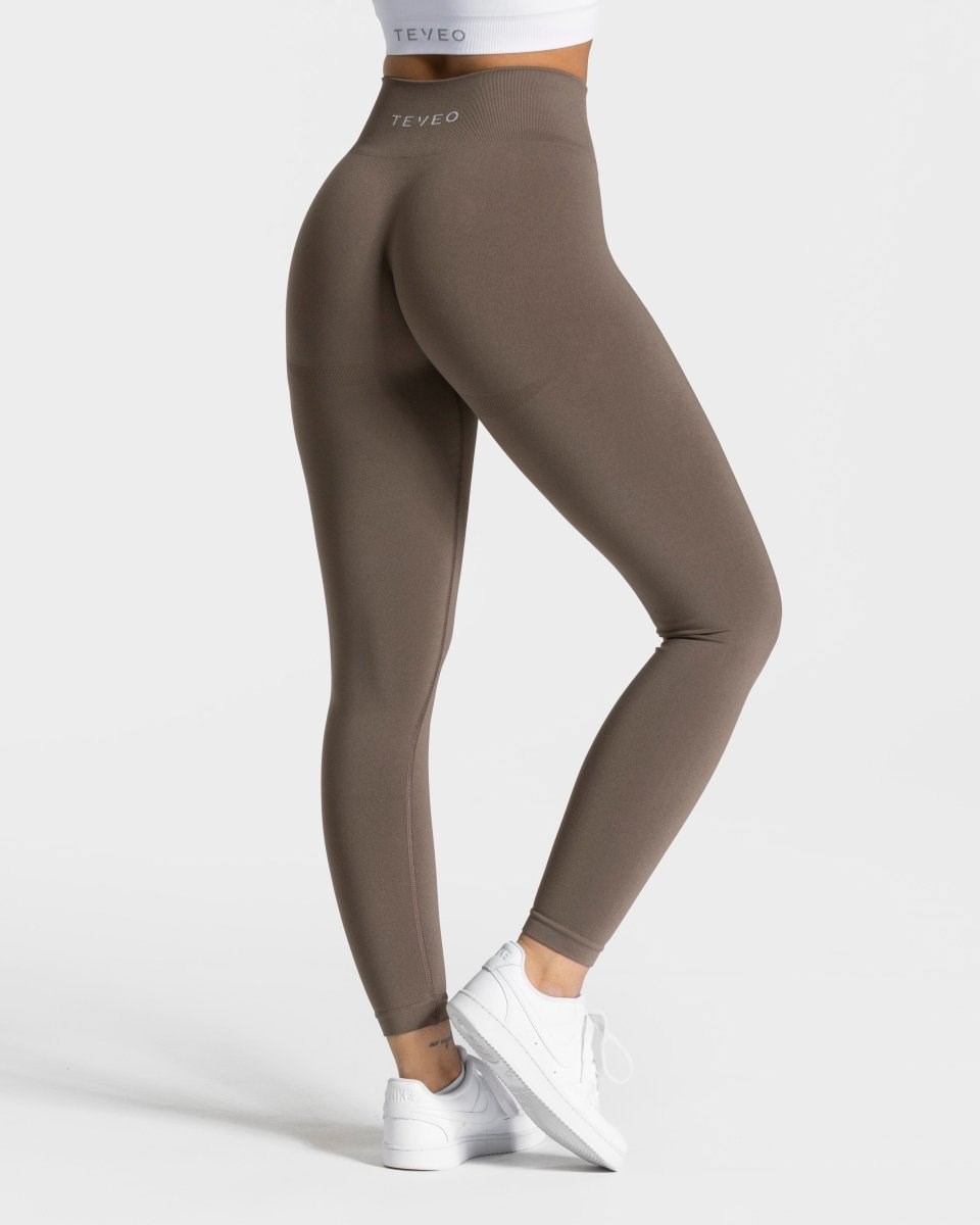 TEVEO Classy Leggings Taupe | HLYT25871