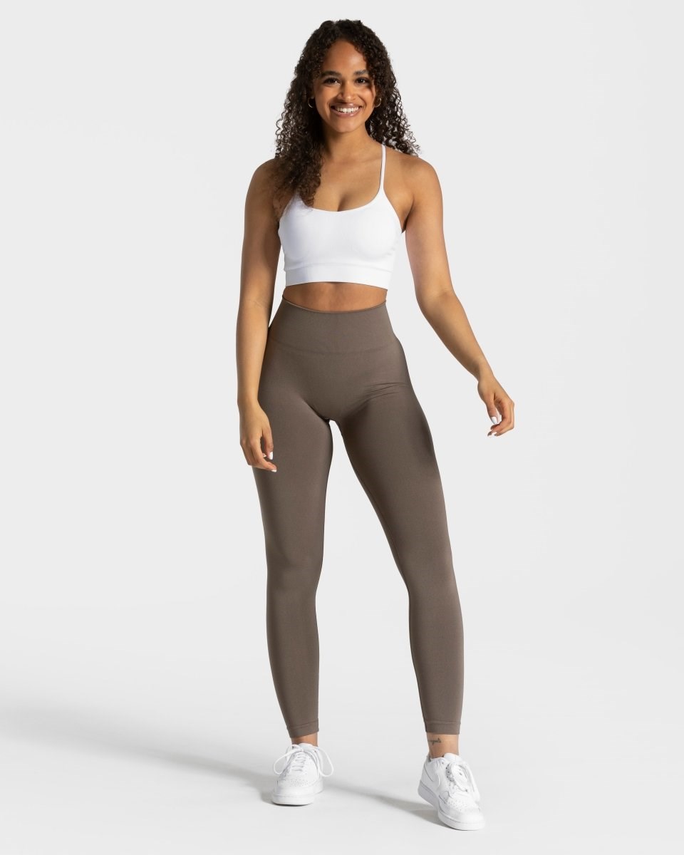 TEVEO Classy Leggings Taupe | HLYT25871