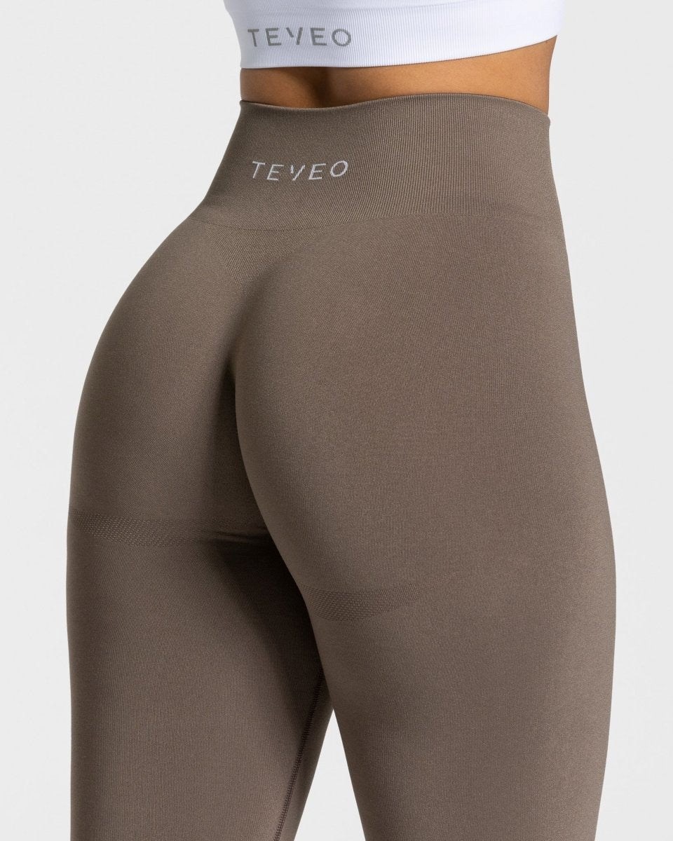 TEVEO Classy Leggings Taupe | HLYT25871