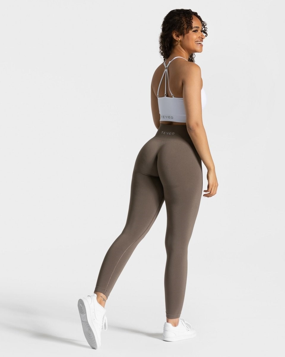 TEVEO Classy Leggings Taupe | HLYT25871