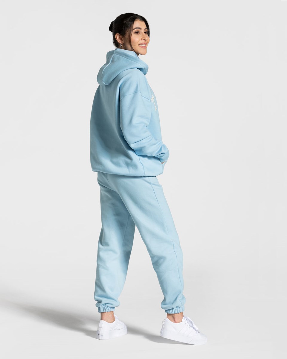 TEVEO College Oversized Hoodie Blau | ULYX84720