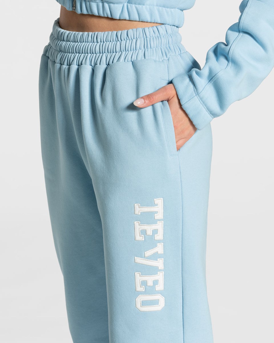 TEVEO College Oversized Jogger Blau | WOHD06183