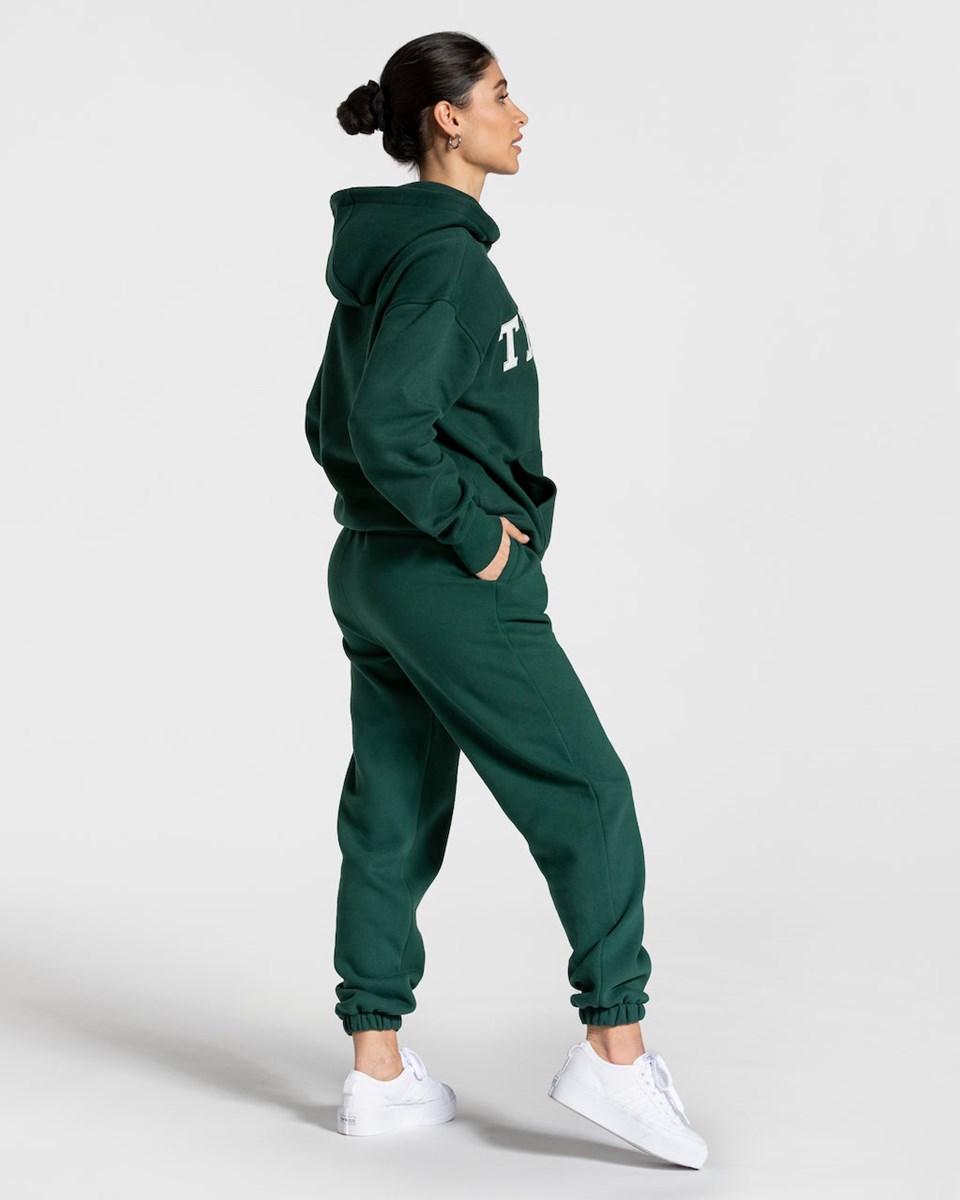 TEVEO College Oversized Jogger Dunkelgrün | JRAL23415