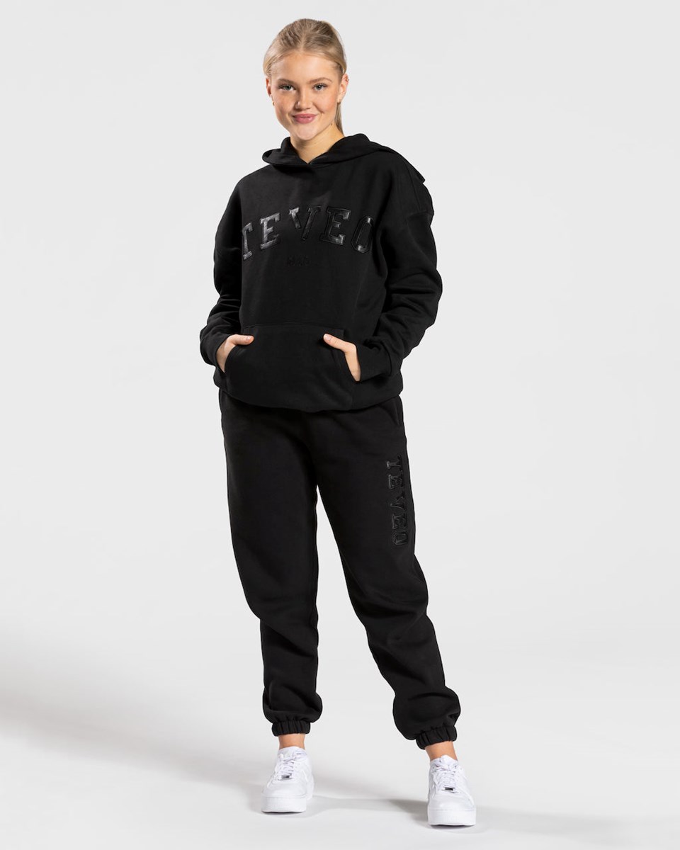 TEVEO College Oversized Jogger Schwarz | GUDR06139