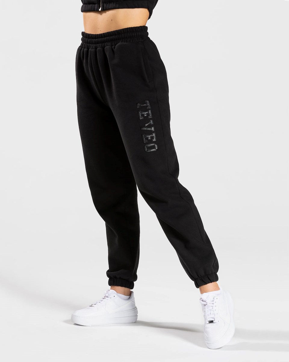 TEVEO College Oversized Jogger Schwarz | GUDR06139