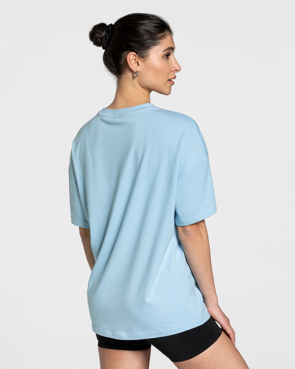 TEVEO College Oversized T-Shirt Blau | EXVM01896