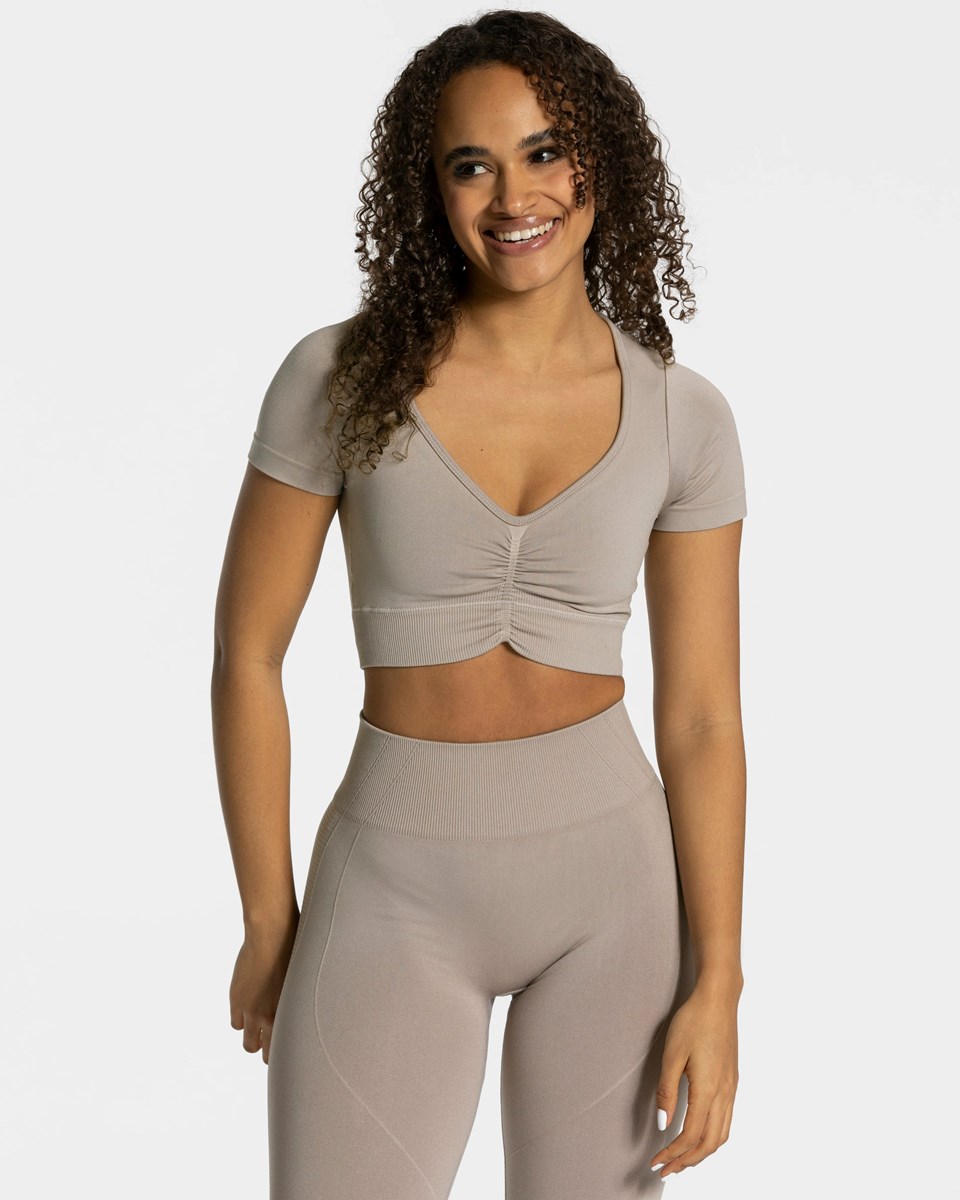 TEVEO Focus Crop Top Dust | RXQJ59461