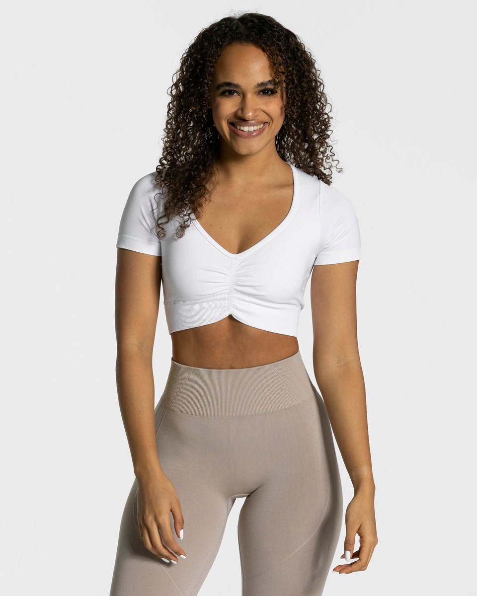 TEVEO Focus Crop Top Weiß | GJSV35142