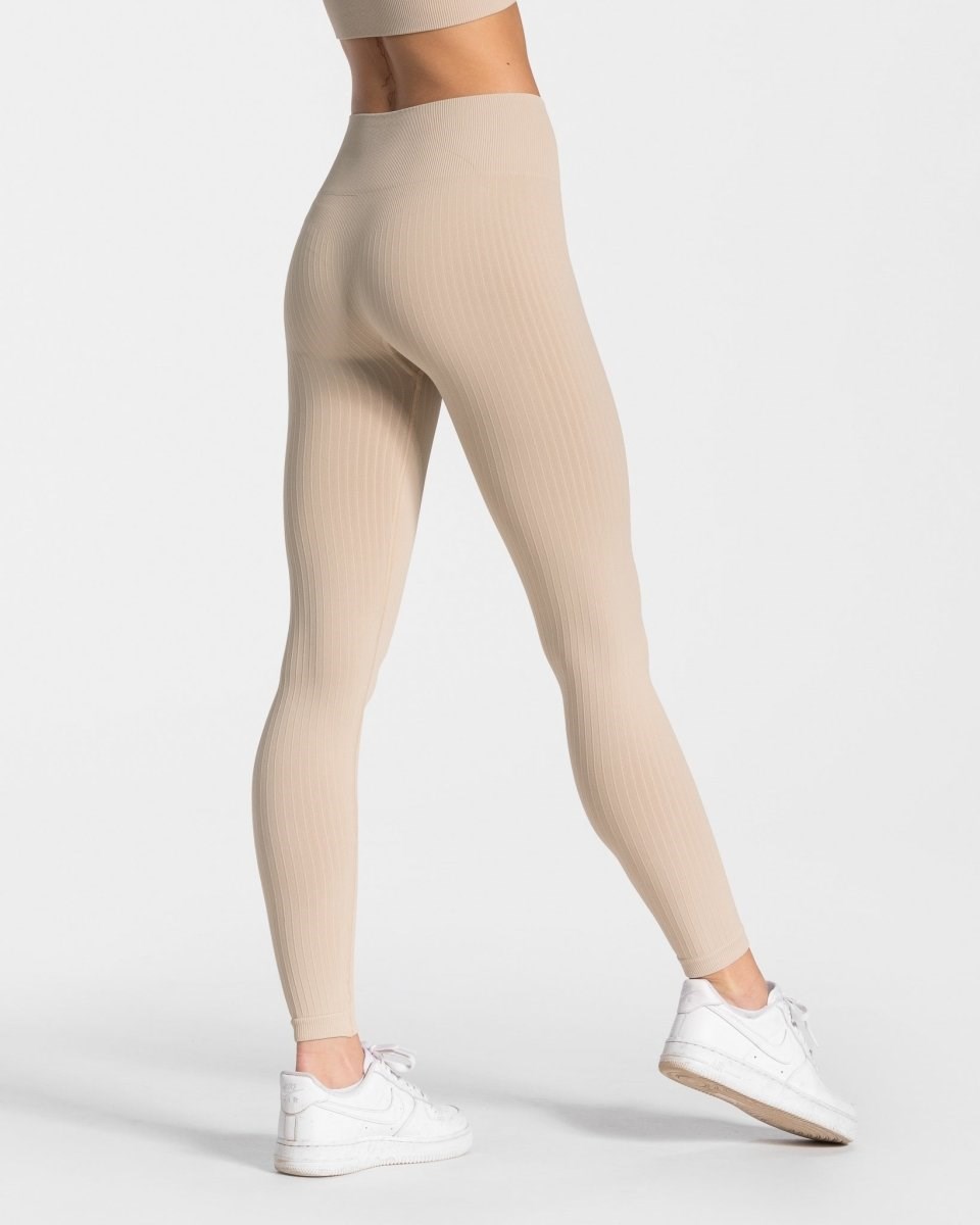 TEVEO Golden Leggings Beige | OFBA37426