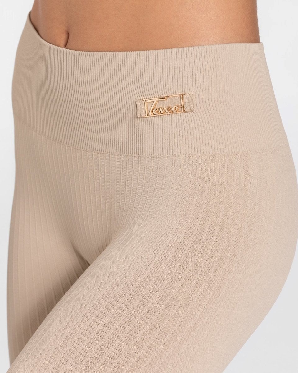 TEVEO Golden Leggings Beige | OFBA37426