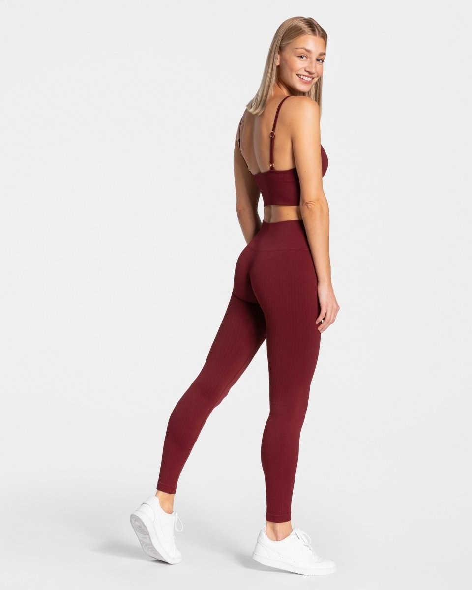 TEVEO Golden Leggings Bordeaux | UYNO79856