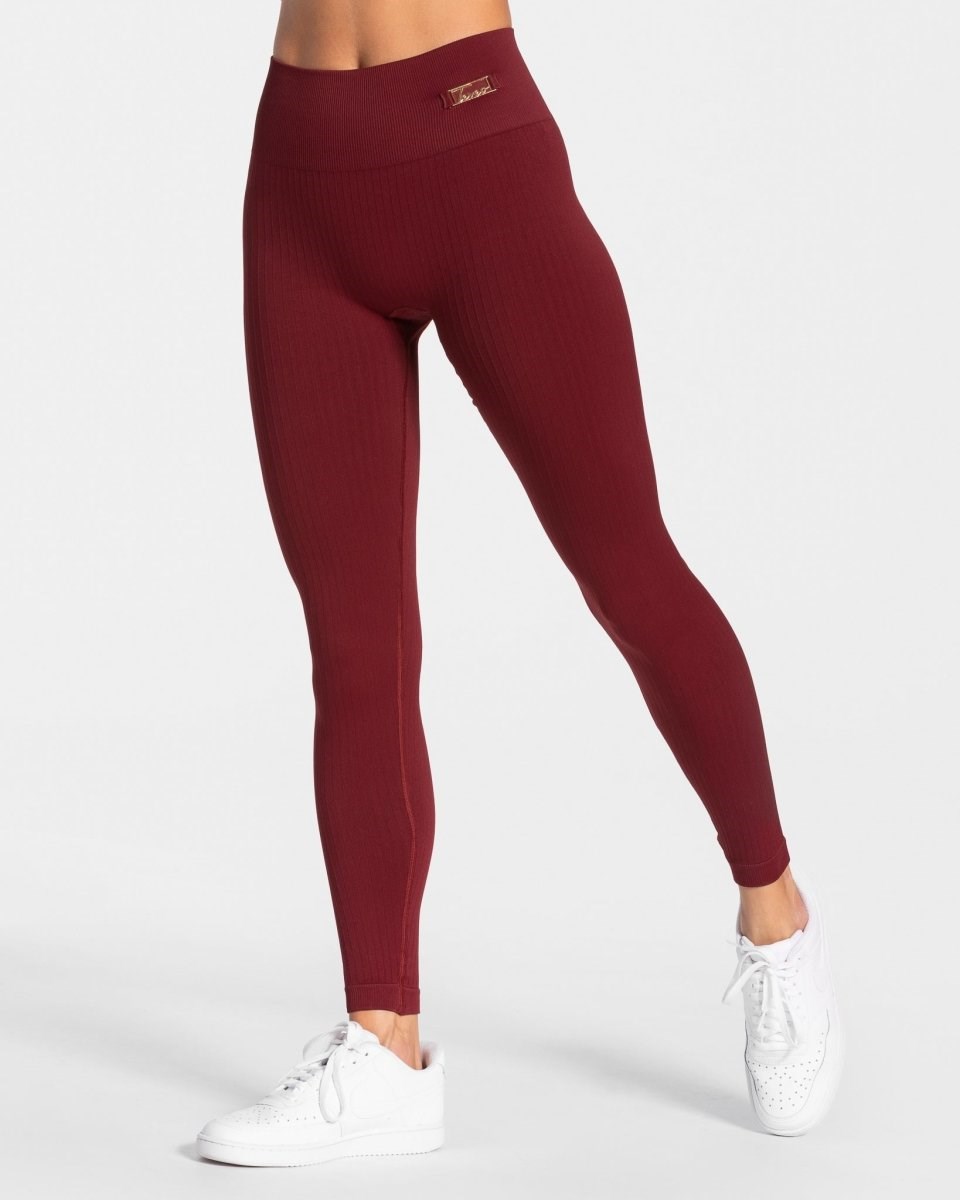 TEVEO Golden Leggings Bordeaux | UYNO79856