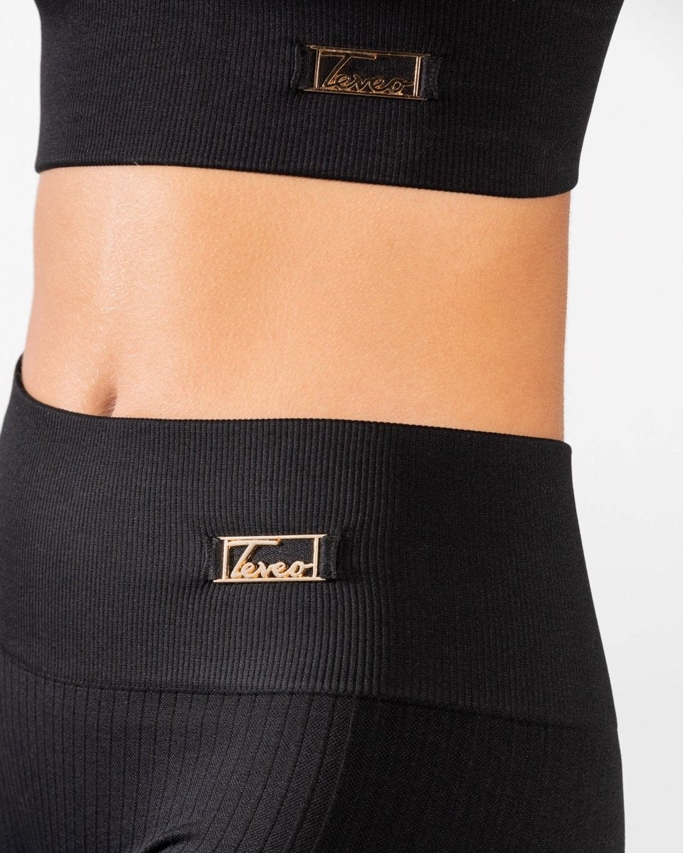 TEVEO Golden Leggings Schwarz | XDCZ97851