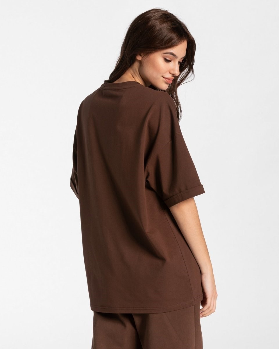 TEVEO Iconic Oversized T-Shirt Braun | KPNI56238