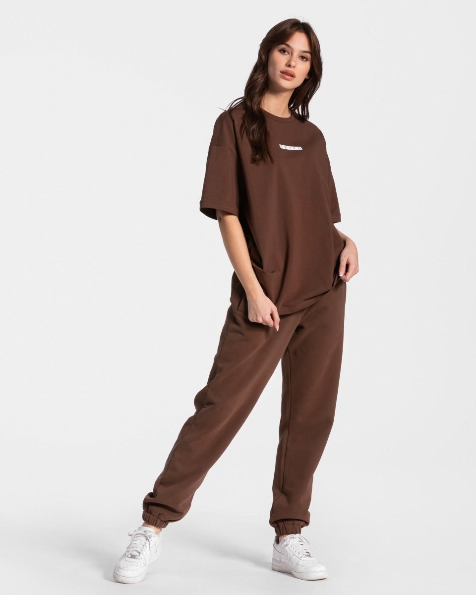 TEVEO Iconic Oversized T-Shirt Braun | KPNI56238