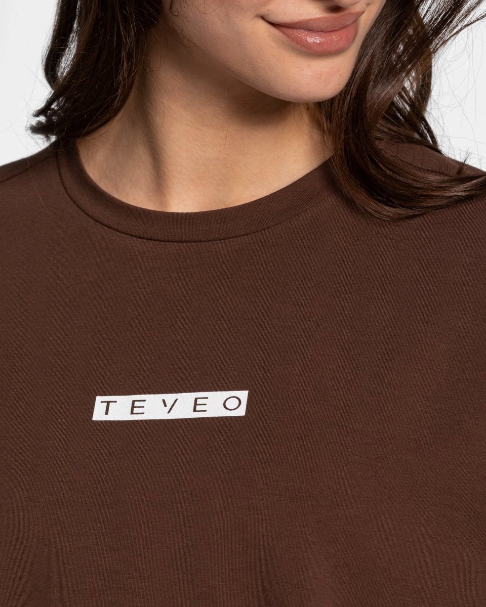 TEVEO Iconic Oversized T-Shirt Braun | KPNI56238