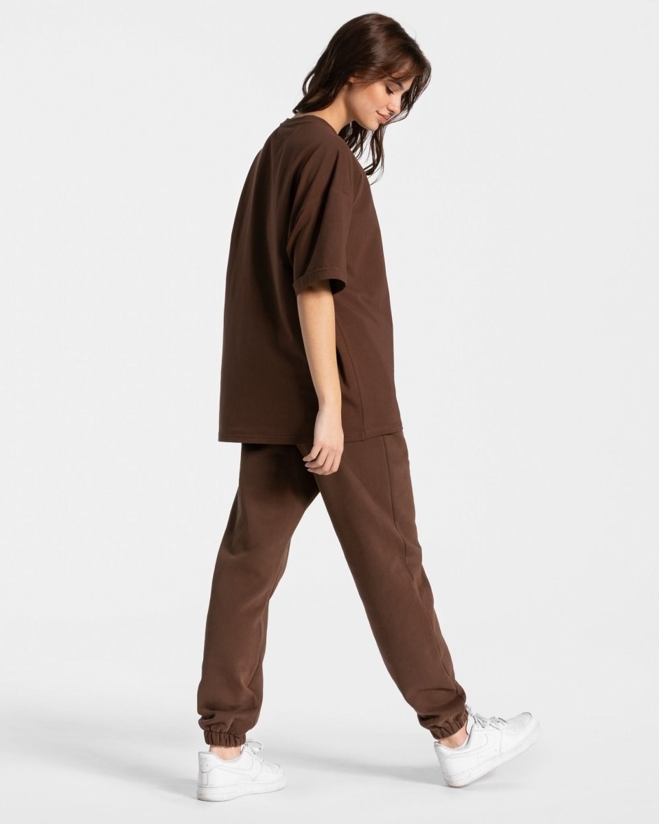 TEVEO Iconic Oversized T-Shirt Braun | KPNI56238