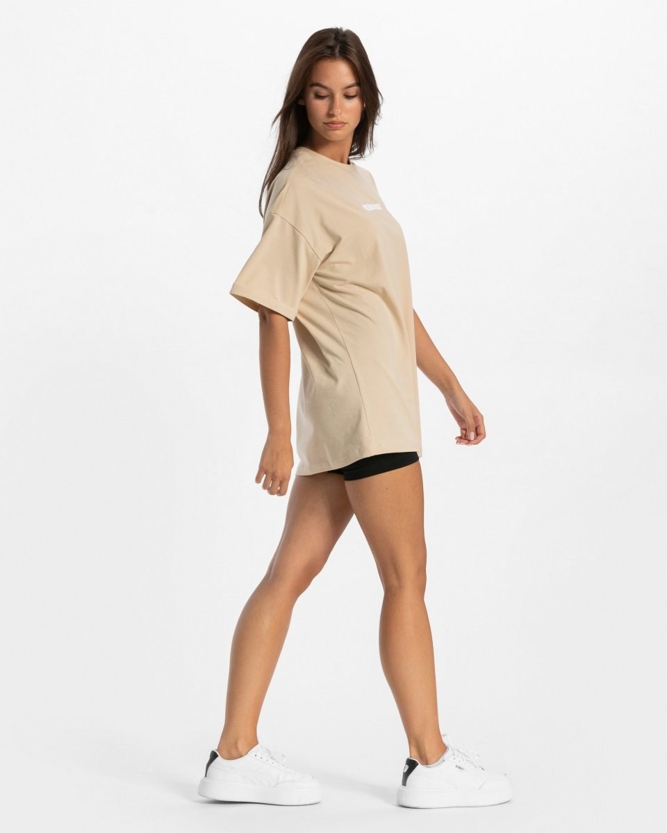 TEVEO Iconic Oversized T-Shirt Nude | OWAJ03281