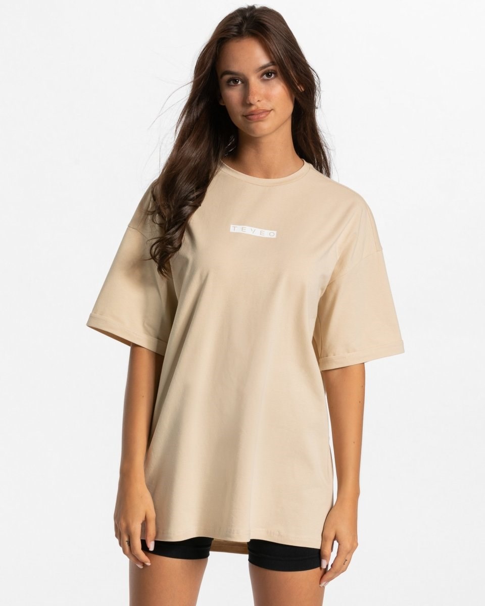 TEVEO Iconic Oversized T-Shirt Nude | OWAJ03281