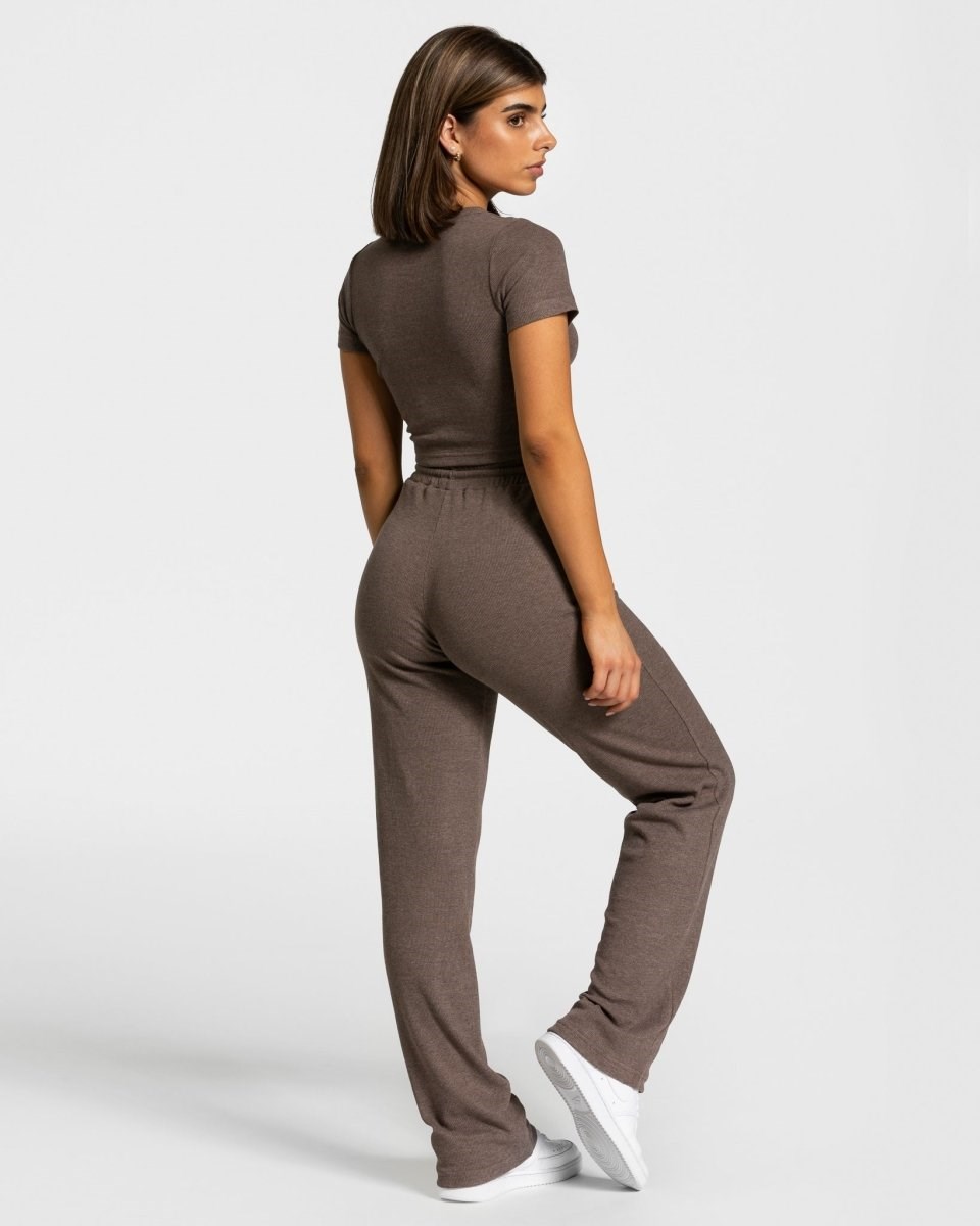 TEVEO Lounge Pants Dunkelbraun | KAVG80653