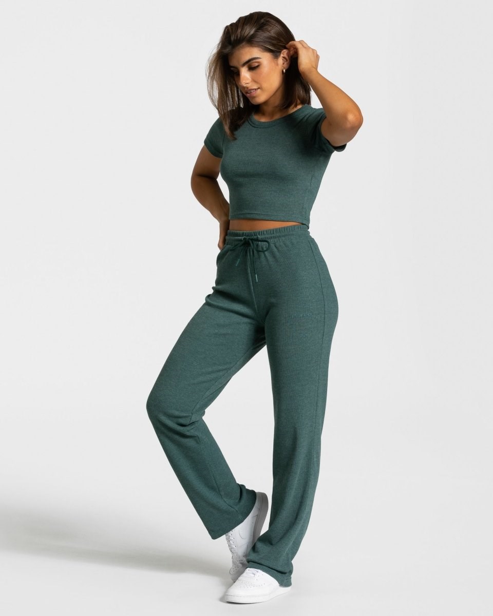 TEVEO Lounge Pants Dunkelgrün | QNWD92450