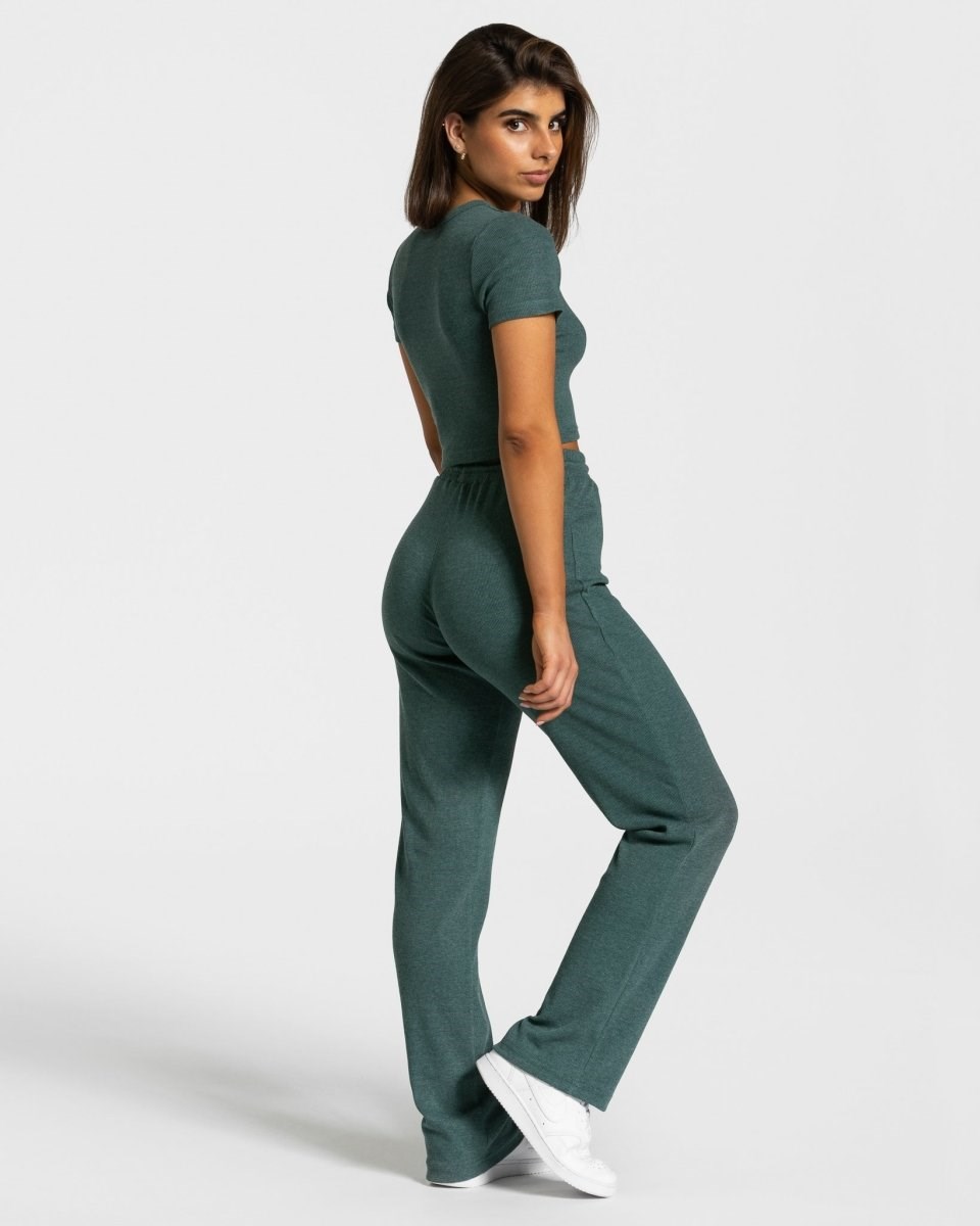 TEVEO Lounge Pants Dunkelgrün | QNWD92450