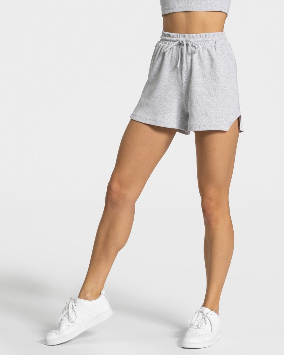 TEVEO Lounge Shorts Hellgrau | ZWUY52149