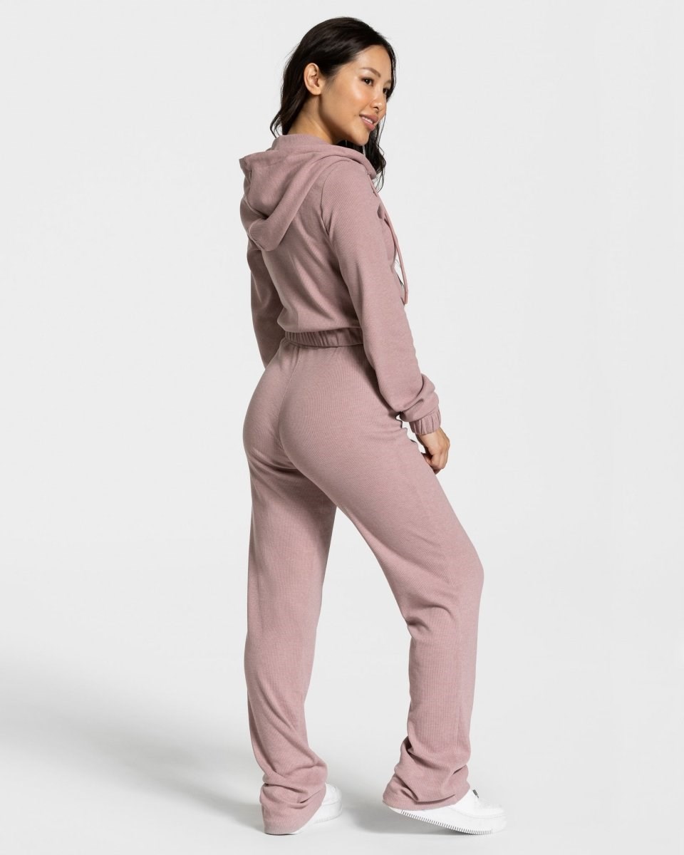 TEVEO Lounge Zip Hoodie Rosa | IXEH31209