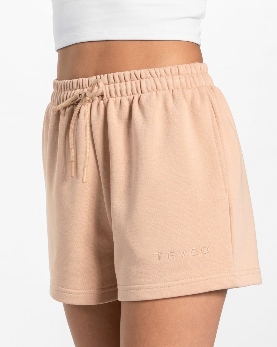 TEVEO Oversized Shorts Nude | ZLEI42916