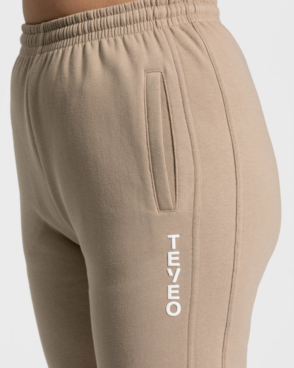 TEVEO Sassy Slit Jogger Beige | ORLG10879