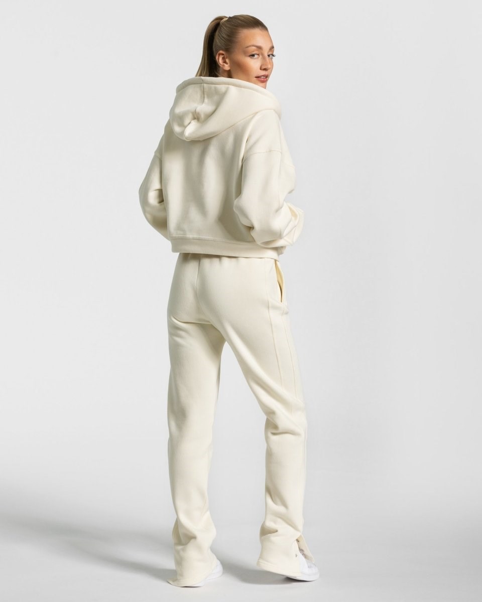 TEVEO Sassy Slit Jogger Ivory | IYSF46913