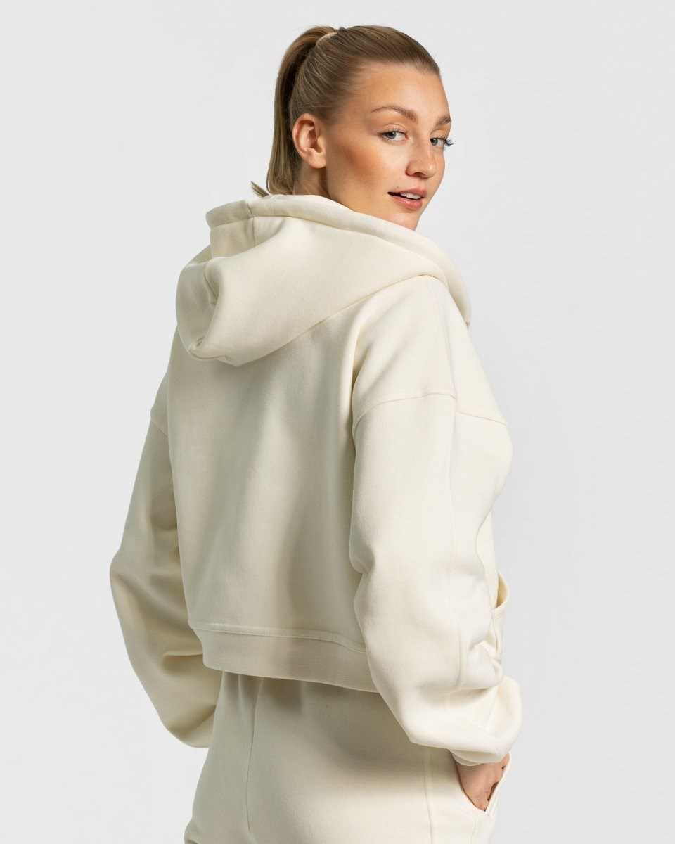 TEVEO Sassy Zip Hoodie Ivory | SJBF06948