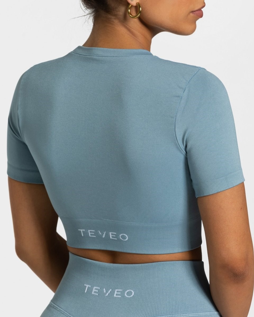 TEVEO Sensation Crop Top Blau | NQPR71365