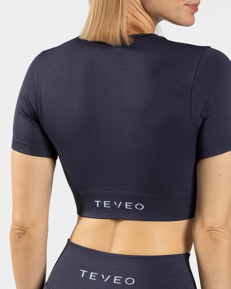 TEVEO Sensation Crop Top Dunkelblau | WIYJ81469