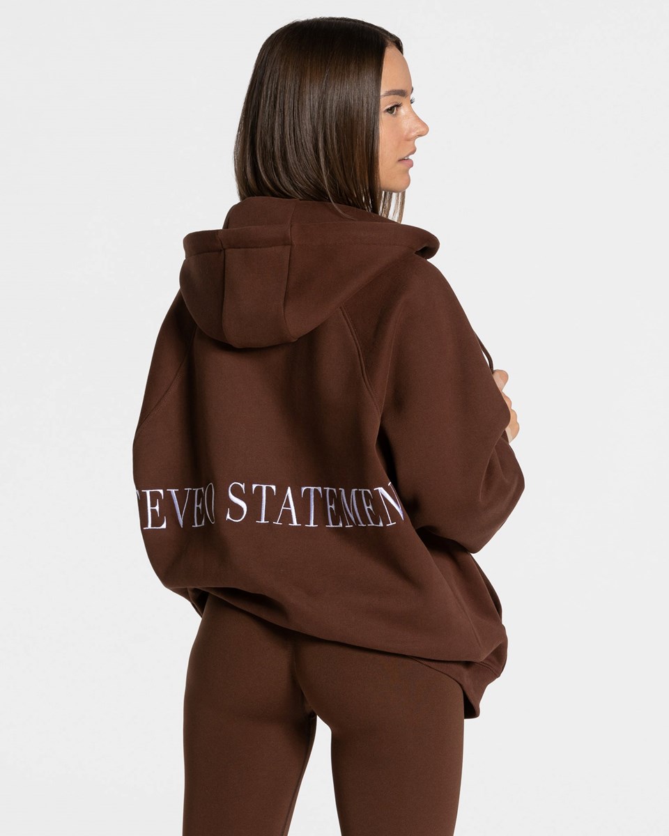 TEVEO Statement Oversized Jackets Kaffee | OTER75698