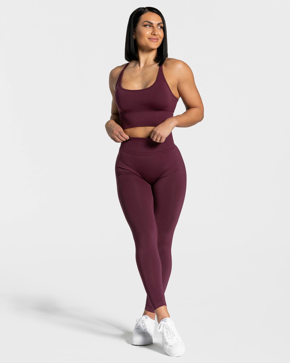 TEVEO Statement Scrunch Leggings Pflaume | MFIV75301