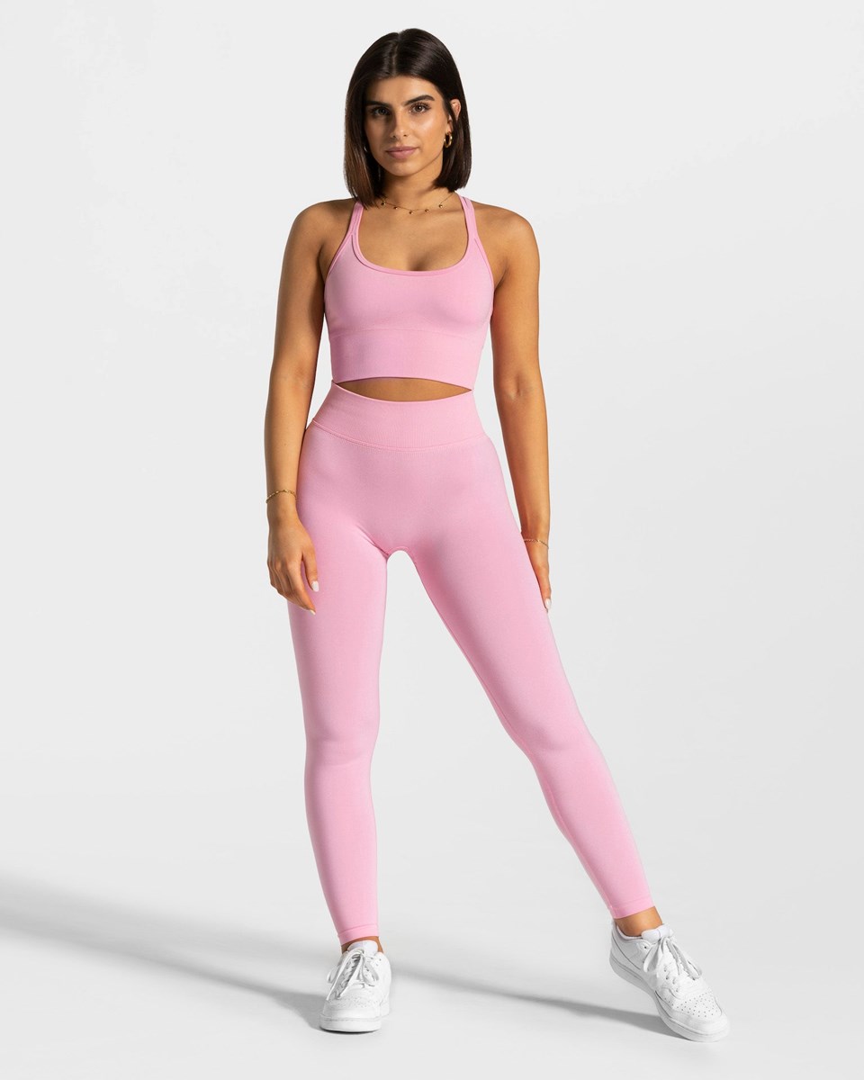 TEVEO Statement Scrunch Leggings Rosa | JNQZ06574