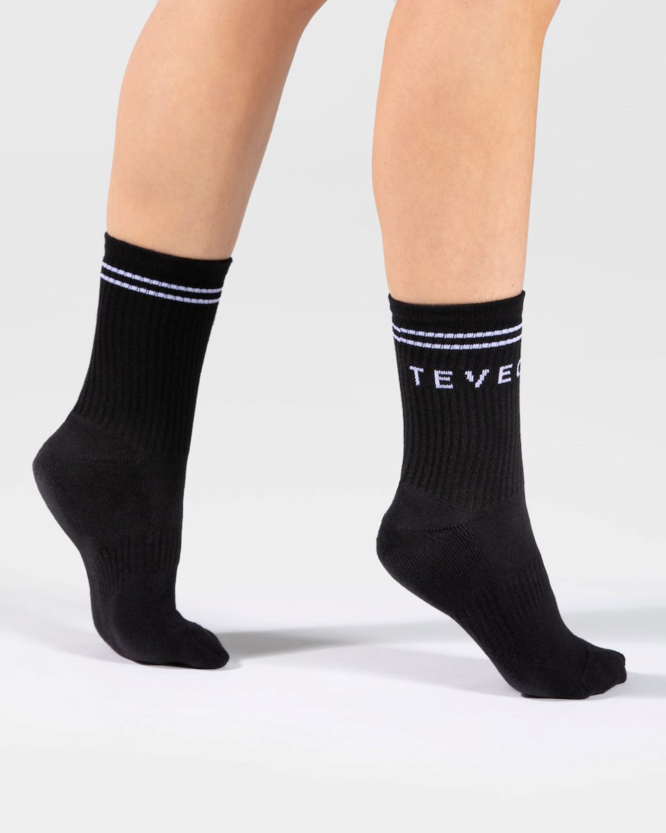 TEVEO TEVEO Crew Socken (2er) Schwarz | XPQC23895