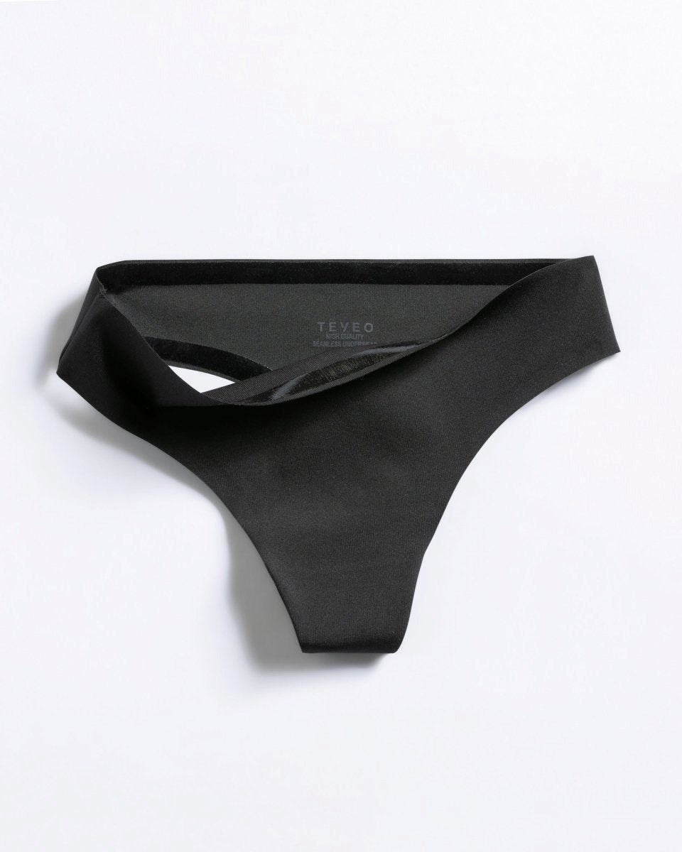 TEVEO TEVEO Seamless Tanga (2er) Schwarz | HQSM30128