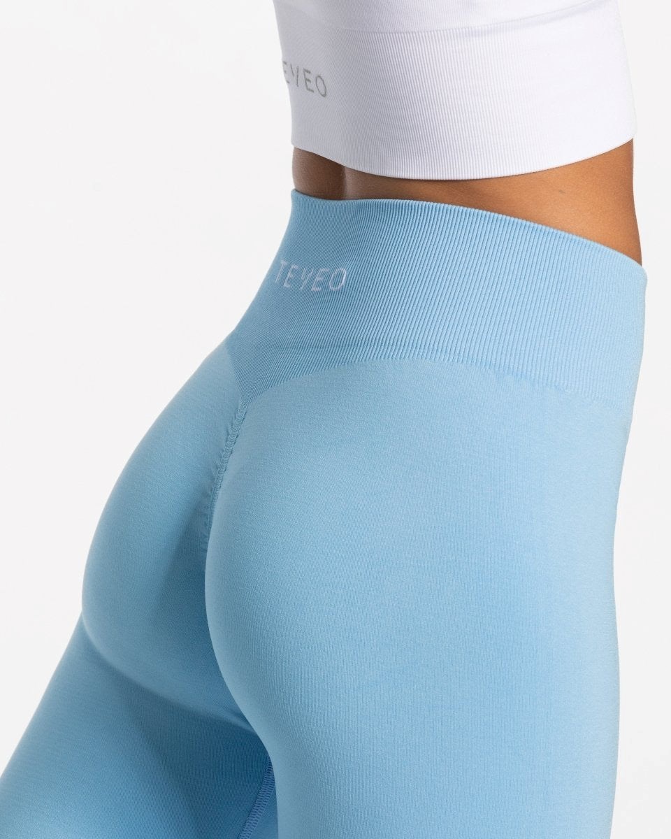 TEVEO Timeless Scrunch Leggings Blau | HBRV46309