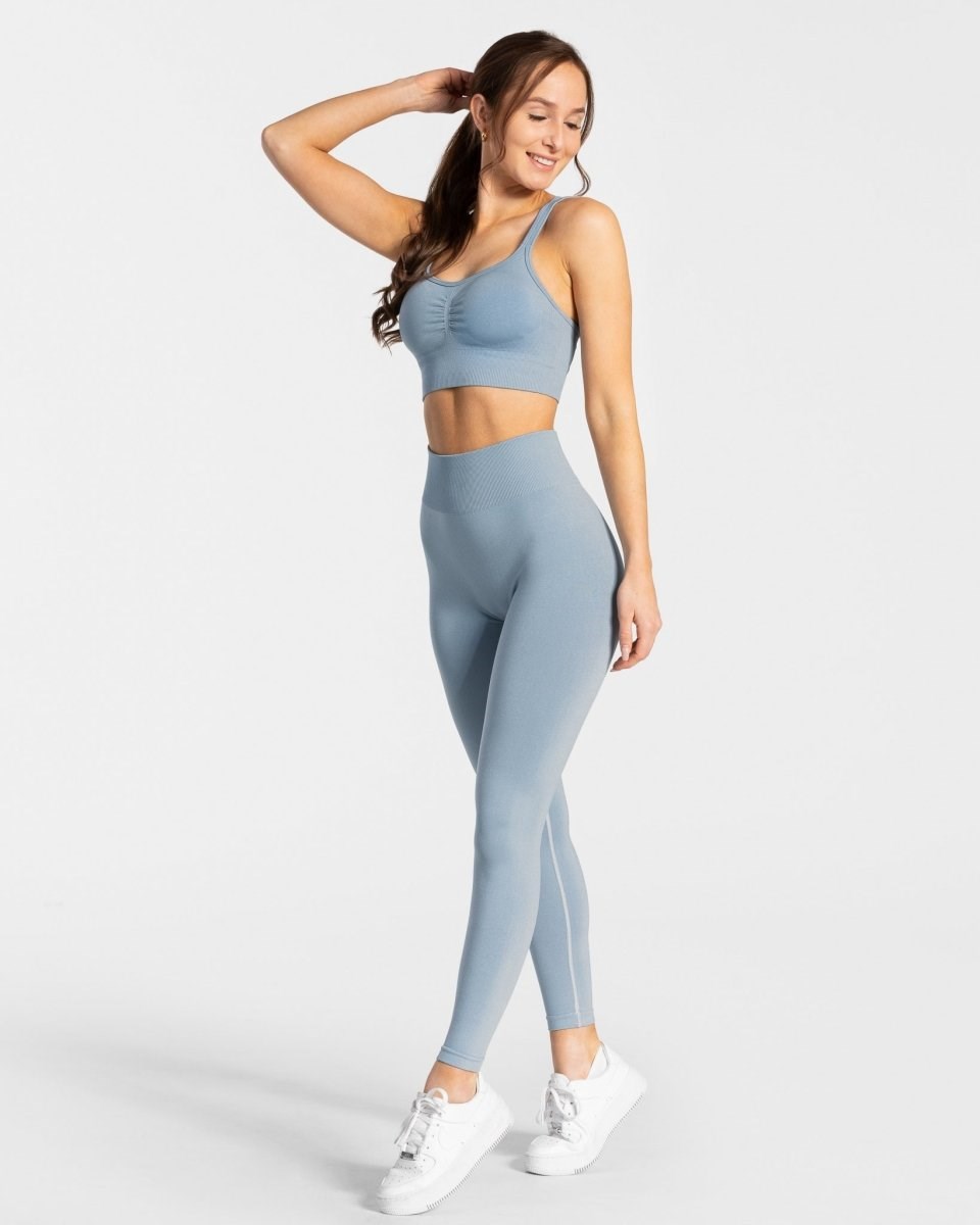 TEVEO Timeless Scrunch Leggings Blau | MIKY93028