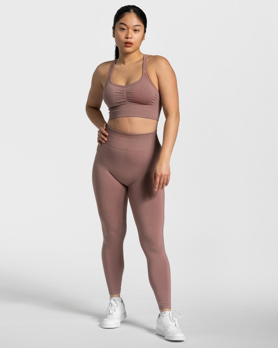 TEVEO Timeless Scrunch Leggings Rosa | VFXM25940