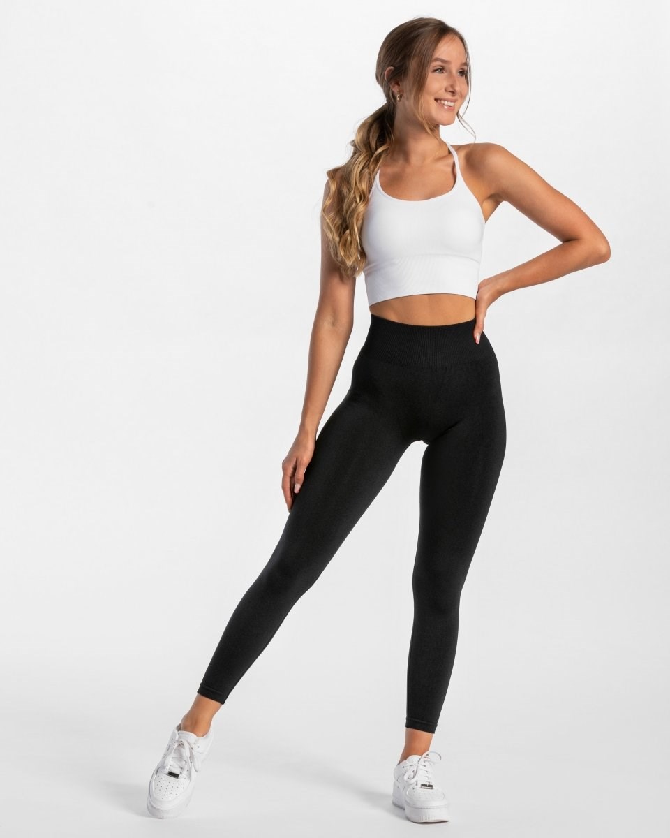 TEVEO Timeless Scrunch Leggings Schwarz | TLFX07483