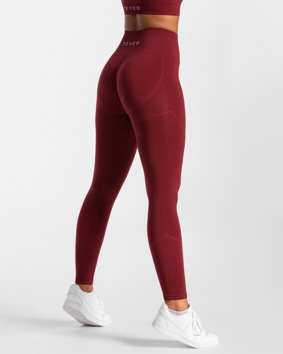 TEVEO True Leggings Rot | ZQDW12950