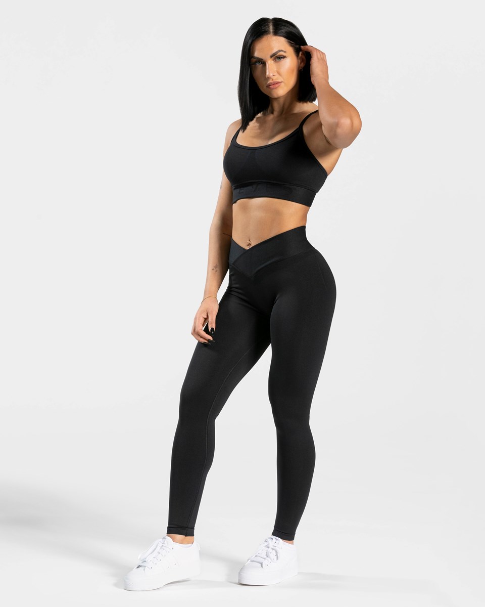 TEVEO V-Shape Leggings Schwarz | EHYG01273