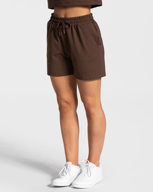 TEVEO Charming Oversized Shorts Braun | ULBQ93146